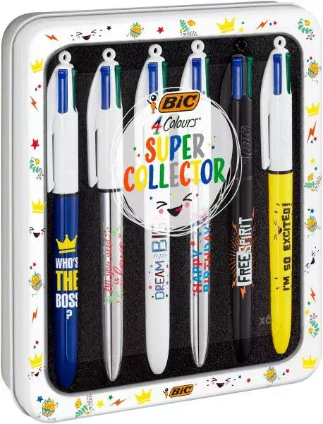 BIC izvelkama lodīšu pildspalva 6 gab. Photo 2