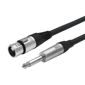 Кабель аудио Vivolink PROAUDXLRFJACK10 10 м XLR 6.35мм черный