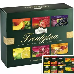 Tea selection Ahmad FruityTea 60 x 2g bags – black and fruit infusion assortment, 120 g total