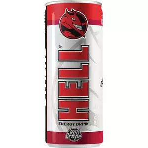 Energy Drink Hell Strong Red Grape 250 ml — canned functional beverage