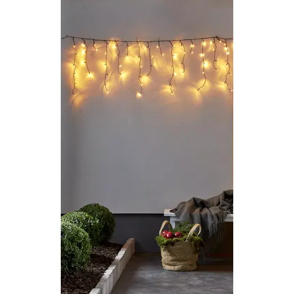 Light decoration chain Star Trading LED Icicle Vorhang 240 Photo 3