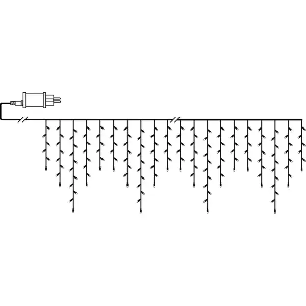 Light decoration chain Star Trading LED Icicle Vorhang 240 Photo 4