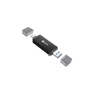 Картридер C-tech UCR-02-AL, USB 3.0 TYPE A/ TYPE C, SD/micro SD