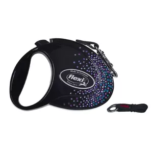 Retractable Dog Leash Flexi Glam Splash Mystic S, 3 m, white