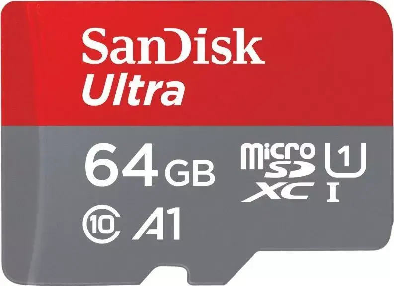 Zibatmiņa SanDisk 64GB UHS-1 100MB/s microSDHC