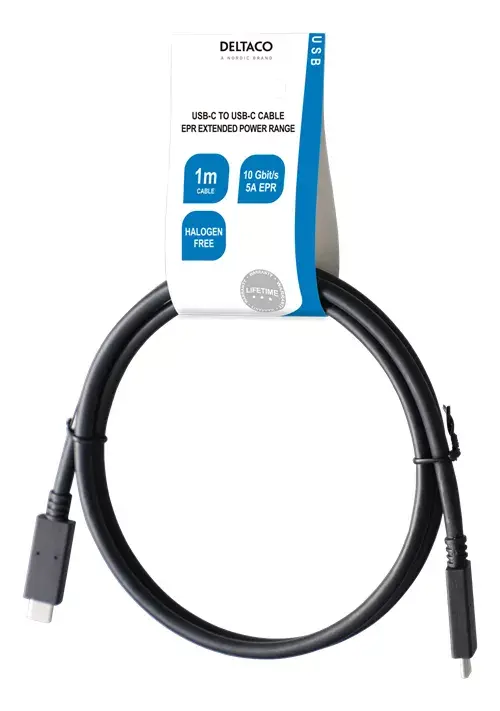 USB Cable Deltaco USBC-1402-LSZH Photo 3