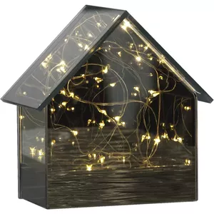 Декор LED Star Trading Mirror House 14,5 см, 15 светодиодов