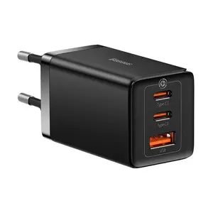 Сетевое зарядное устройство Baseus GaN5 Pro 65W USB и 2xUSB-C QC3.0 PD3.0 черное