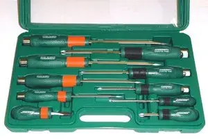 Screwdriver Set Jonnesway D70PP10S — 10-piece flat and Phillips locksmith screwdrivers