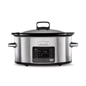 Slow Cooker Crock-Pot CSC066X 5.6 L, 240 W, digital timer, removable ceramic bowl, silver