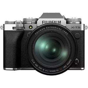 Fujifilm X -T5 + XF16-80mmF4 R OIS WR Беззеркальный цифровой фотоаппарат со сменными объективами 40,2 MP X-Trans CMOS 5 HR 7728 x 5152 пикселей Серебристый