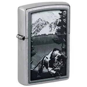 Lighter Zippo 48381 Mountain Lion Design — Zippo petrol windproof lighter, metal case