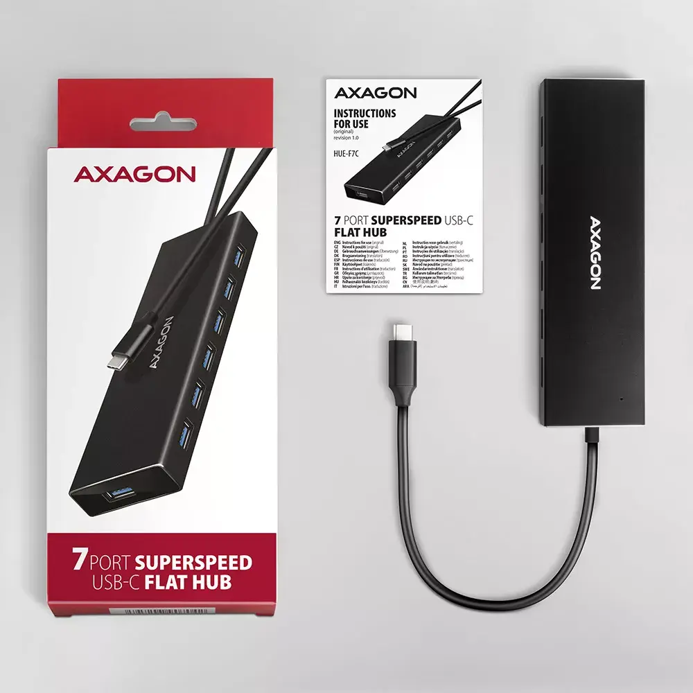 USB Хаб Axagon HUE-F7C Photo 7