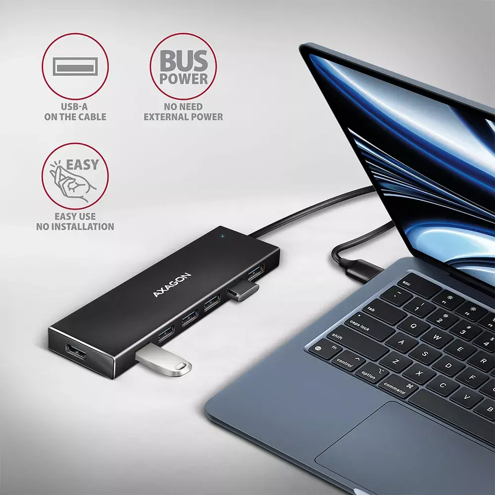USB Хаб Axagon HUE-F7A Photo 3
