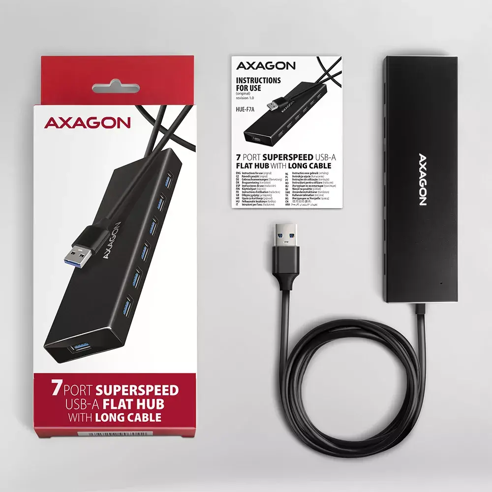 USB Хаб Axagon HUE-F7A Photo 7
