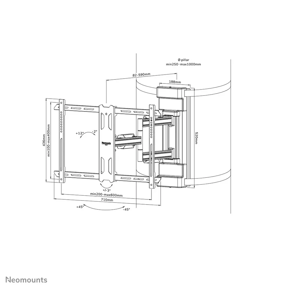 TV pillar mount WL40S-910BL16 Photo 16