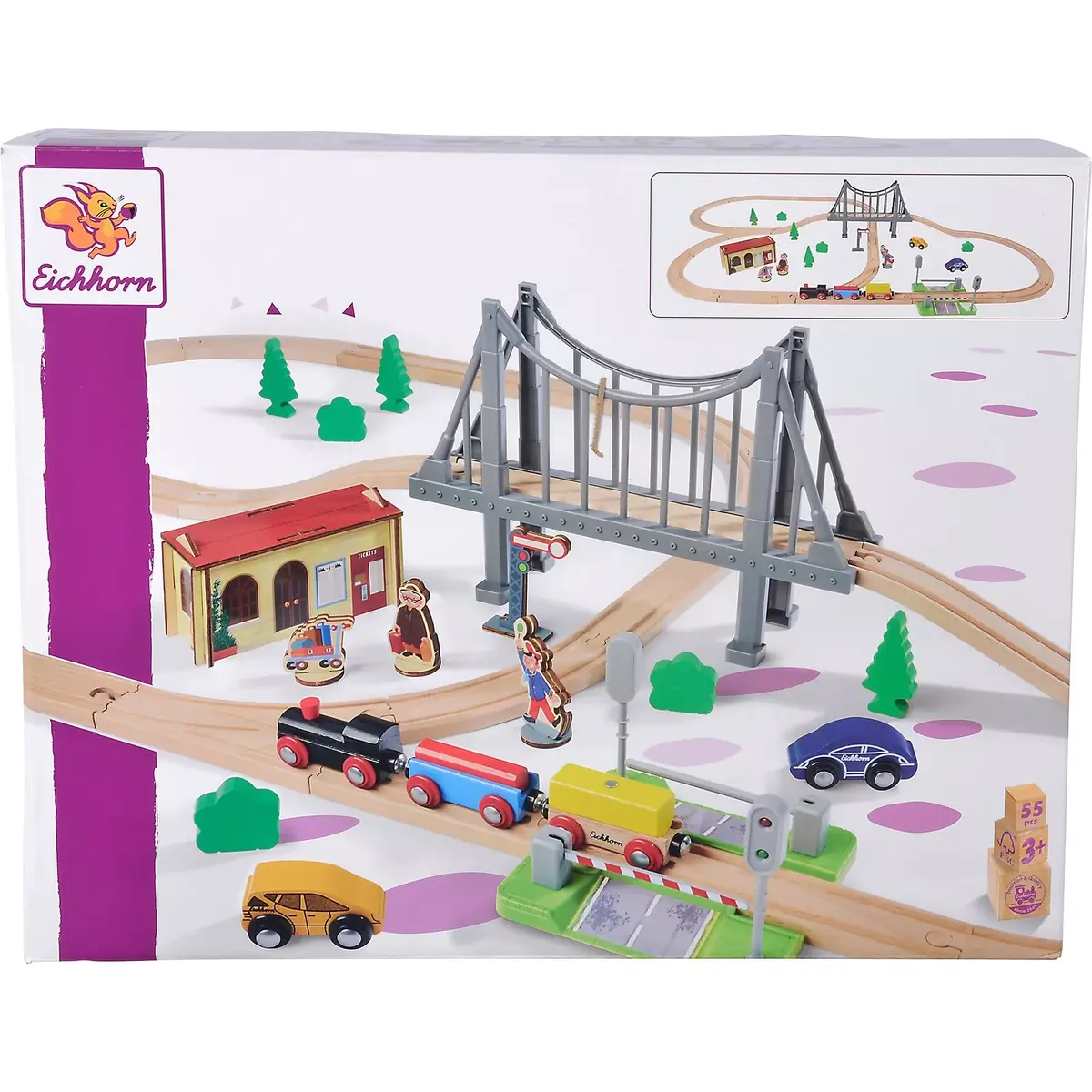 Деревянный набор Eichhorn 100006204 — 55 шт. Photo 5