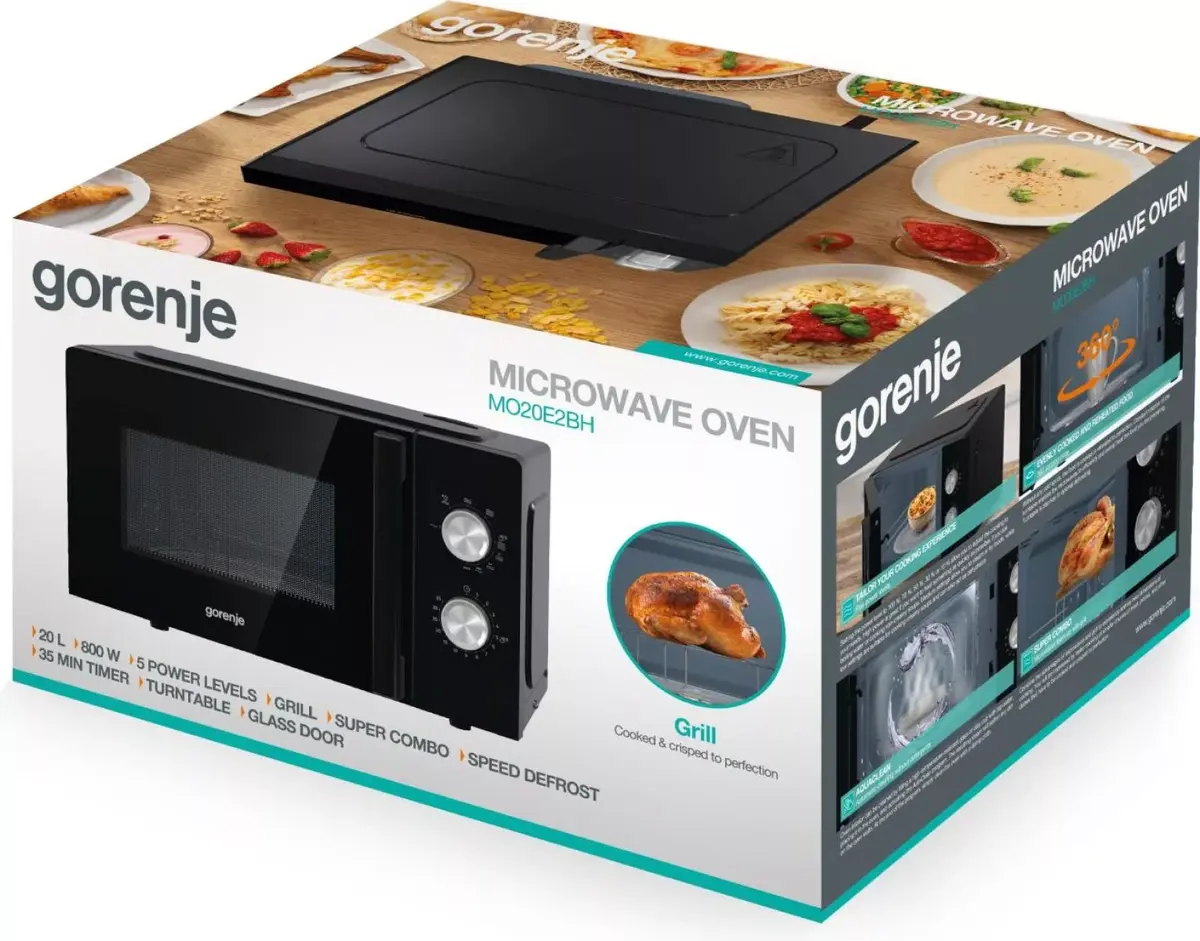Grila mikroviļņu krāsns Gorenje MO20E2BH Photo 10