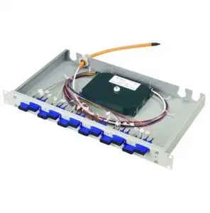 Fiber optic patch panel Telegärtner H02030B9009 1U duplex, rack-mount