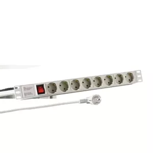 Power extension EFB Elektronik EK631DE.2GR — 2 m cable, 8 CEE AC outlets, indoor, grey