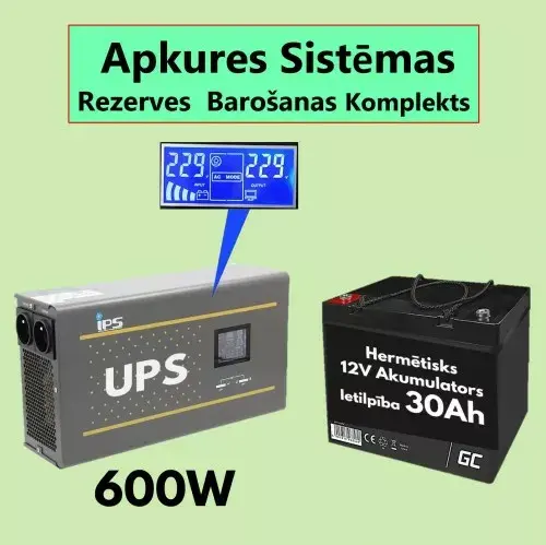 Invertera UPS profesionālais komplekts electro base