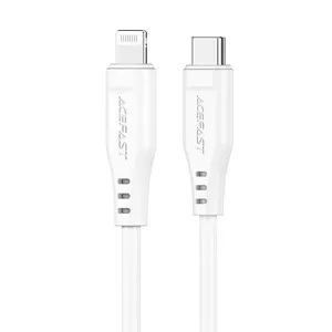 USB kabelis MFI Acefast C3-01, USB-C uz Lightning, 30 W, 1,2 m (balts)