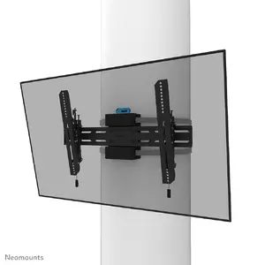 Neomounts WL35S-910BL16 TV pillar mount for 40-75 inch screens tiltable lockable black pole mount supporting up to 50 kg with VESA up to 600x400 mm