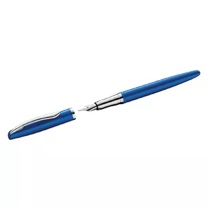 Fountain Pen Pelikan Jazz Noble Elegance P36 Cartridge Filling System Blue Silver