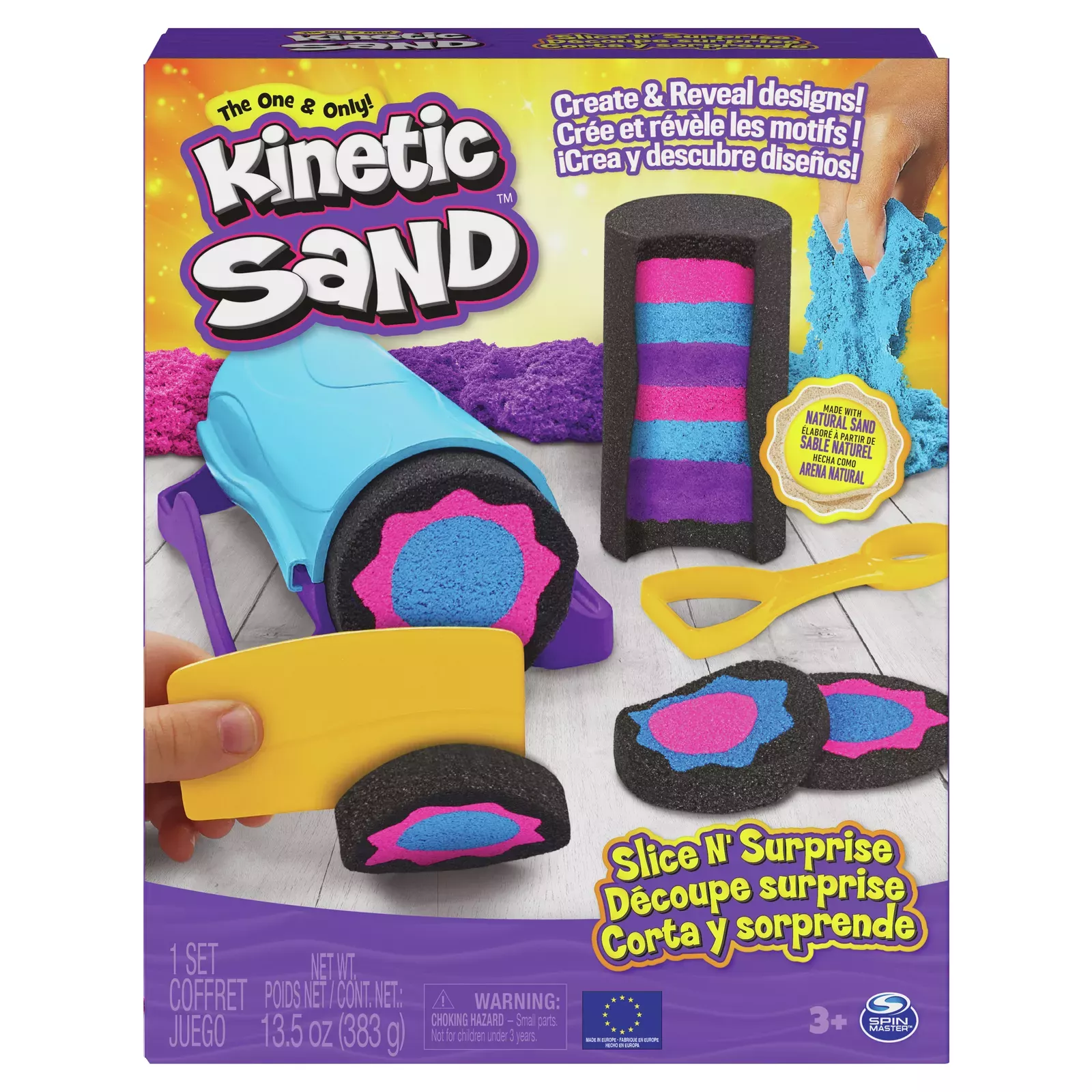 Kinetic Sand Single Container Stocking Stuffer 4.5 Oz Pack- Green