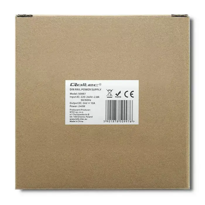 QOLTEC 50997 DIN-рейковый блок питания 24В 10А Photo 8