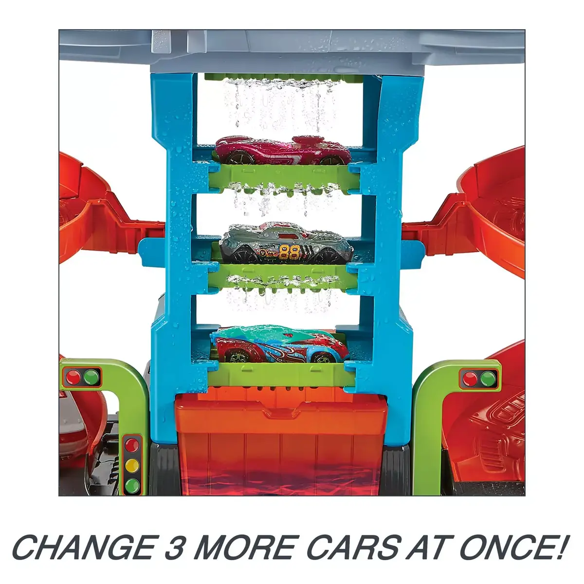 Transporta un trases komplekts Hot Wheels City Mega Tower Car Wash Photo 9