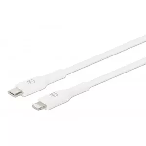 Manhattan USB-C to Lightning Cable 1m White MFi Certified 480 Mbps
