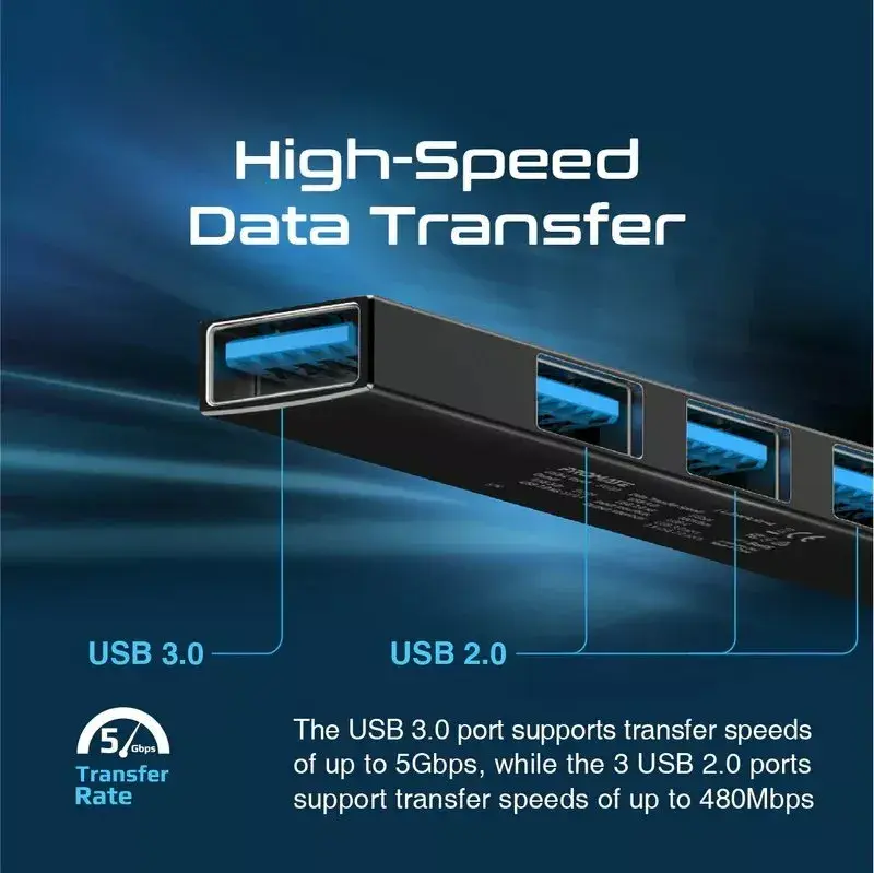 USB-C хаб Promate LiteHub-4 Photo 4