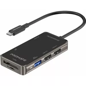 USB-C мультимедийный хаб Promate HUBPRIMEHUBLITE с 4K HDMI и USB 3.0