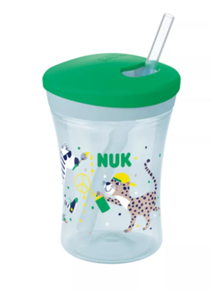Krūze NUK Action 230ml Zaļa Viena