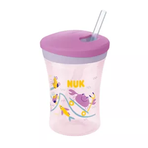 Чашка NUK Action 230ml Розовая Одиночная Объем 0.23L