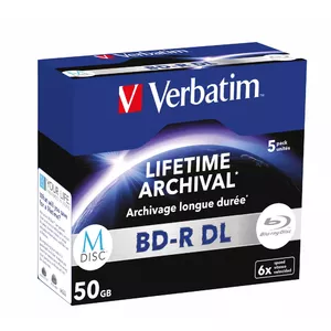 BD-R DL Verbatim MDISC 50 GB 5 pcs 6x Write Speed