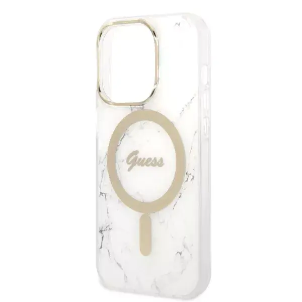 GUESS Marble MagSafe Case for iPhone 14 Pro 6.1 Photo 7