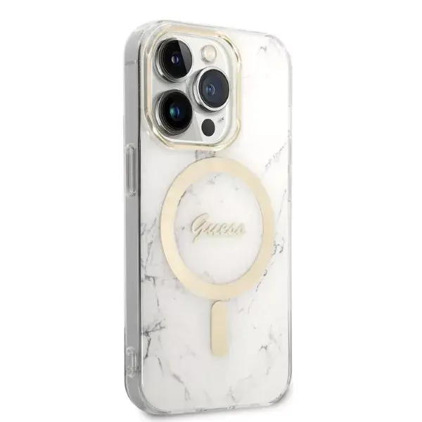 GUESS Marble MagSafe Case for iPhone 14 Pro 6.1 Photo 9