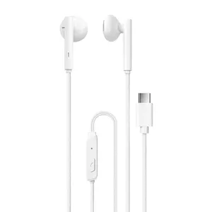 Dudao wired headphones USB Type C 1.2m white (X3B-W)