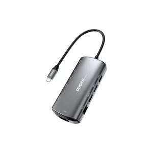 Док-станция для ноутбука DUDAO A15PRO Проводная USB 3.2 Gen 1 Type-A Type-C Серый