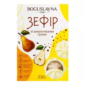 Зефир Boguslavna Кусочки груши 230 г - фруктовый зефир