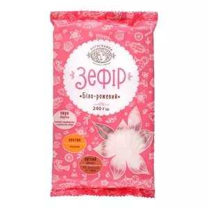 Marshmallows Boguslavna 240 g white/pink bag, confectionery sweet treat