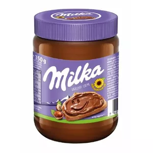 Шоколадная паста Milka Hazelnut 350 г — Milka 350 г шоколадно-ореховая паста