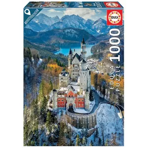 Пазл-панорама Educa 19261 — 1000 деталей, Замок Нойшванштайн, 680×480 мм