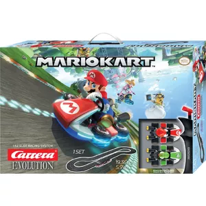 Гоночный автомобиль и трек CARRERA Mario Kart с фигурками Марио и Йоши, возраст от 8 лет