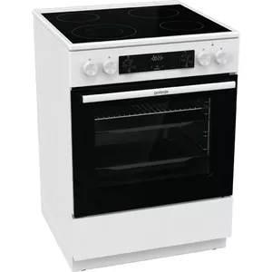 Cooker Gorenje GECS6C70WC 70 L oven, ceramic hob, 4 cooking zones, white, energy class A