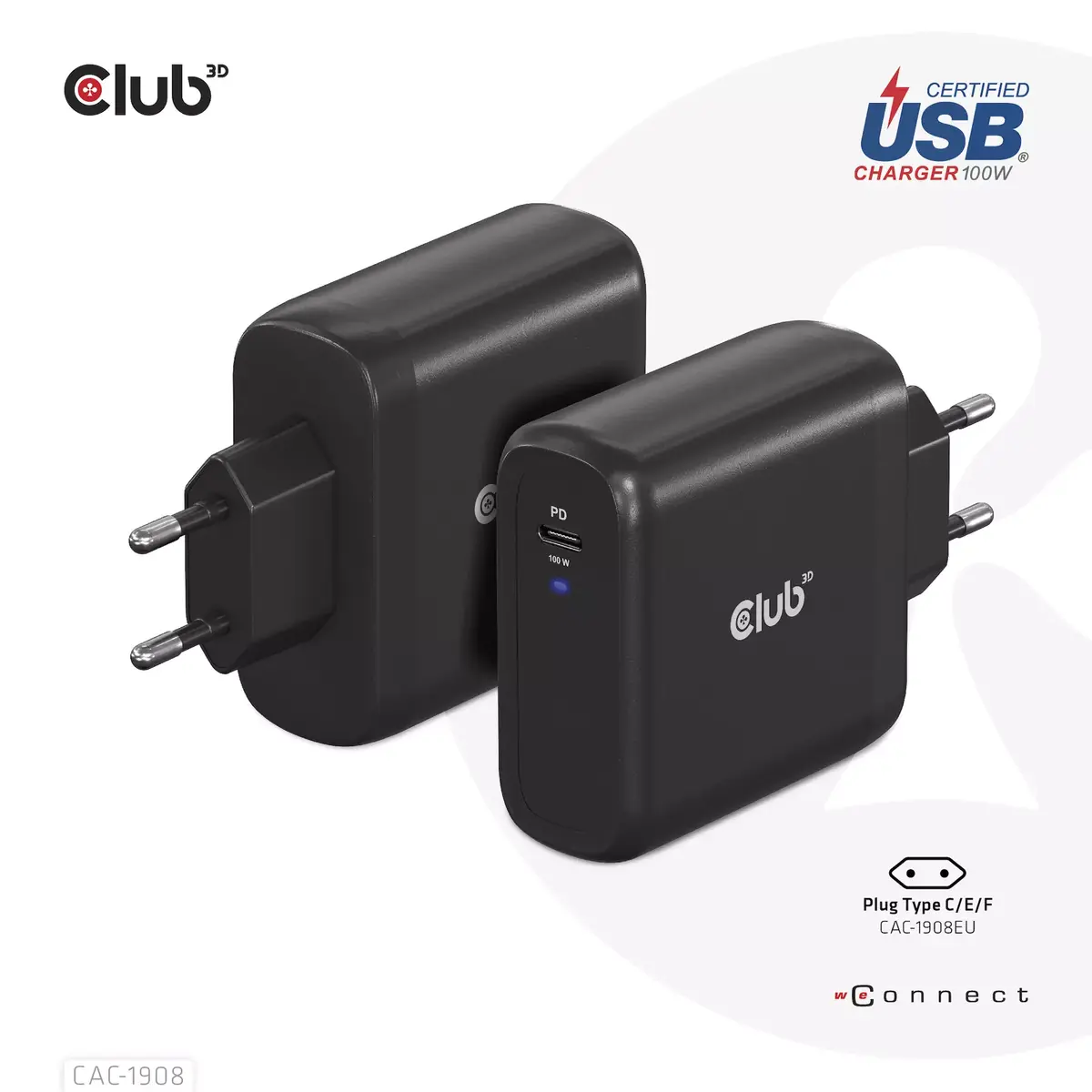 Travel Charger CLUB3D CAC-1908EU Photo 2