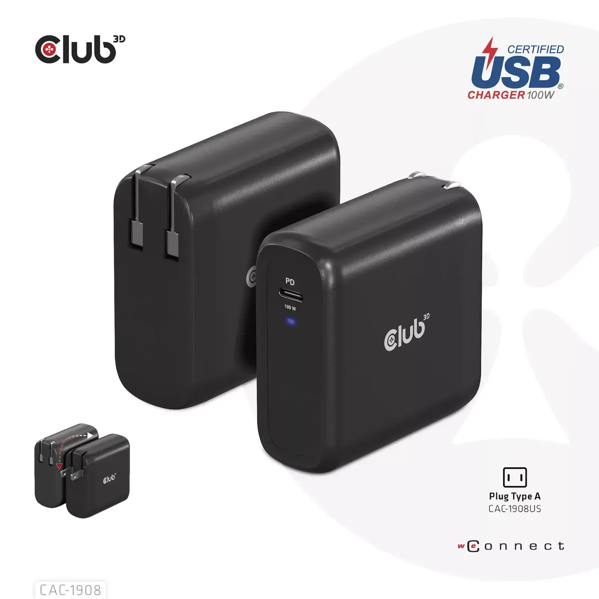 Travel Charger CLUB3D CAC-1908EU Photo 3