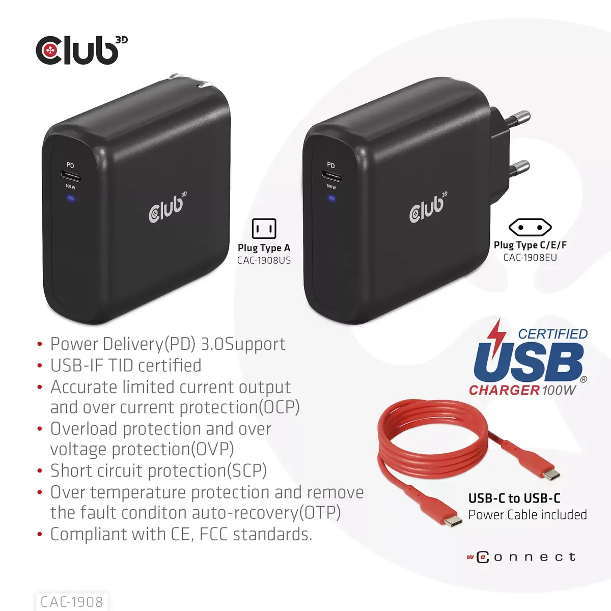 Travel Charger CLUB3D CAC-1908EU Photo 8